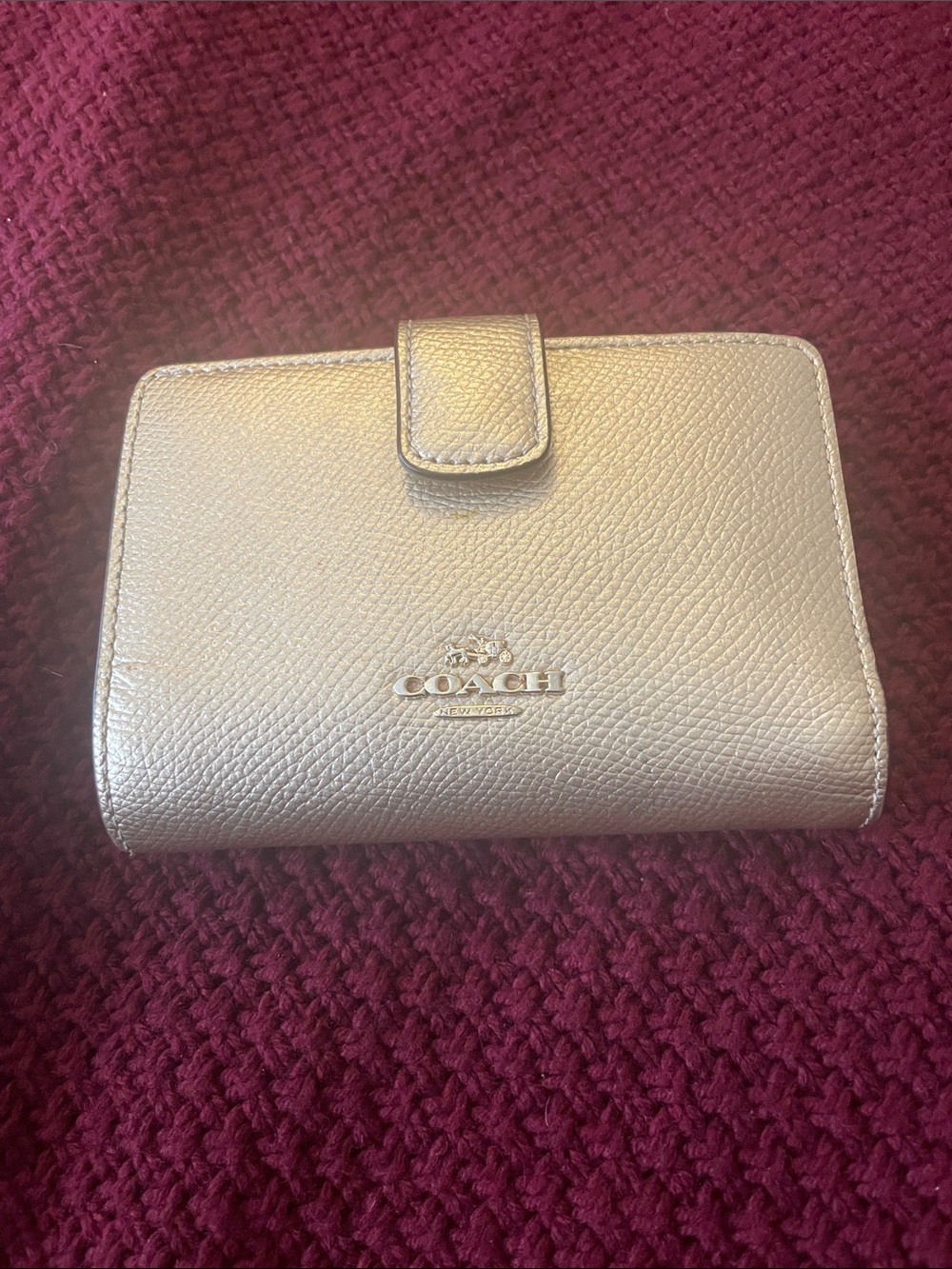 Coach Gold Metallic wallet